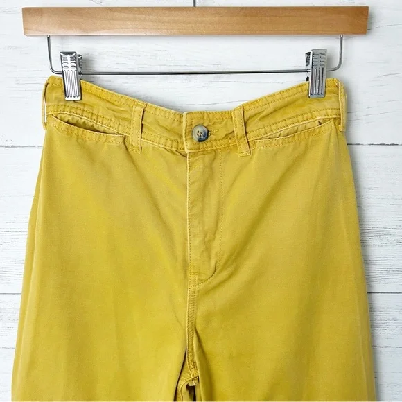 FREE People We the Free Patti Pant in Graham Cracker Wide Leg Cropped Cotton 25 - Picture 4 of 12